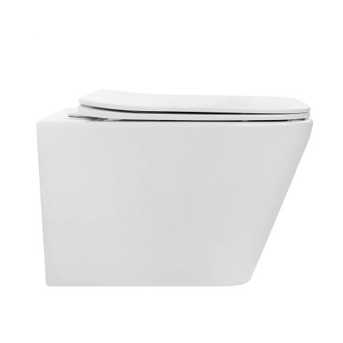 Унитаз подвесной Abber Rechteck AC1201T белый с сиденьем микролифт безободковый смыв торнадо - фото 5