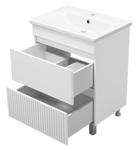 Тумба под раковину Misty Мира П-Мир-01065-012Я 60х40 напольная цвет белый - фото 4
