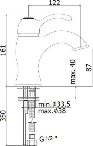 Смеситель Paffoni Flavia FA071CR на раковину хром - фото 3