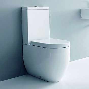 Чаша унитаза напольная Kerasan Flo 311701 цвет белый без бачка без сиденья душевой смыв