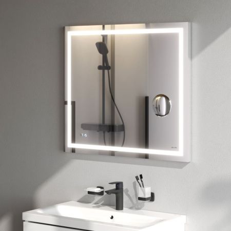 Зеркало с подсветкой Am.Pm Gem M91AMOX0803WG 80х70 подвесное