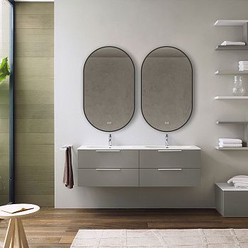 Зеркало с подсветкой и антизапотевателем Vincea VLM-3AU100B-2 100х60 подвесное