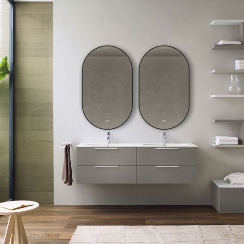 Зеркало с подсветкой и антизапотевателем Vincea VLM-3AU100B-2 100х60 подвесное