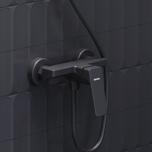 Смеситель для душа Damixa Merkur 402000300 настенный черный - фото 4