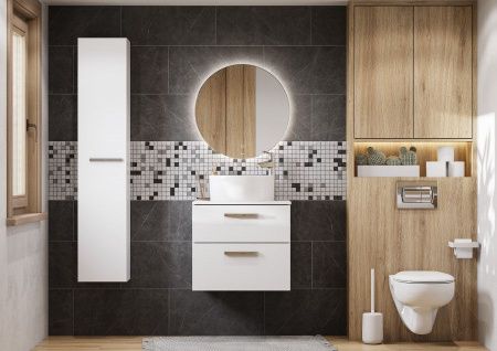 Тумба под раковину Roca Victoria A857468806 60х50 подвесная цвет белый