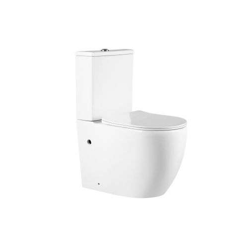 Унитаз напольный с бачком Vincea Evo VT2-34 белый с сиденьем микролифт безободковый душевой смыв - фото 2