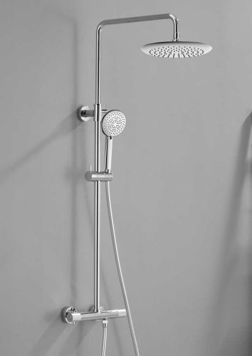 Душевая стойка Vincea Desire VSFS-1D0TCH настенная цвет хром с термостатом - фото 2