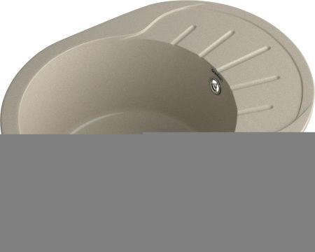 Кухонная мойка Granfest Rondo R-580L топаз 60х45 цвет серый поверхность матовая