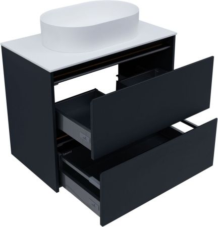 Тумба под раковину Allen Brau Activity 1.34004.AM 80х50 подвесная цвет черный