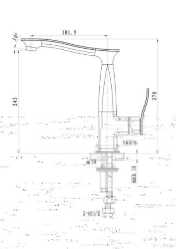 Смеситель для кухни Wonzon & Woghand Navia WW-182101-CR на мойку хром - фото 5