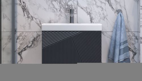 Тумба под раковину Velvex EDGE tp.EDG.9696.60.1Y графит 60х40 подвесная цвет серый - фото 2