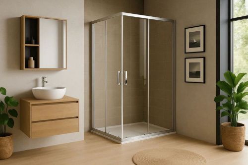 Душевой уголок Royal Bath HPD RB10512HPD-T-ST 120х105 стекло прозрачное профиль сатин без поддона - фото 2