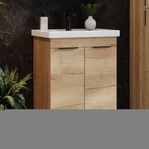 Тумба под раковину Onika Легран 107067 70х50 напольная цвет коричневый - фото 2