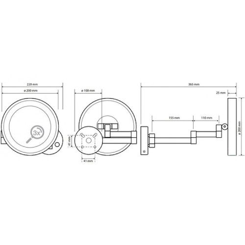 Косметическое зеркало Bemeta 116101142 - фото 2