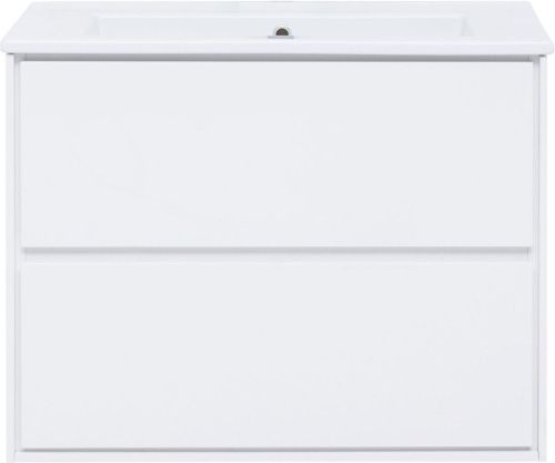 Тумба под раковину Aquanet Милан 00339967 80х50 подвесная цвет белый - фото 5