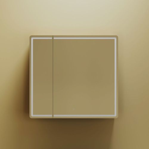 Зеркало-шкаф Sancos Mirror MI80ECH 80х70 подвесной цвет коричневый - фото 4