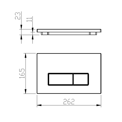 Клавиша смыва Boheme 669-BRB цвет бронза - фото 2
