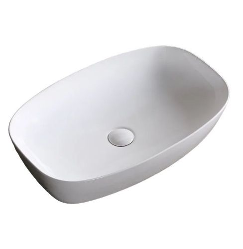 Раковина из сантехнического фарфора Cerutti SPA CR0063 60х40 накладная цвет белый без отверстий под смеситель - фото 4