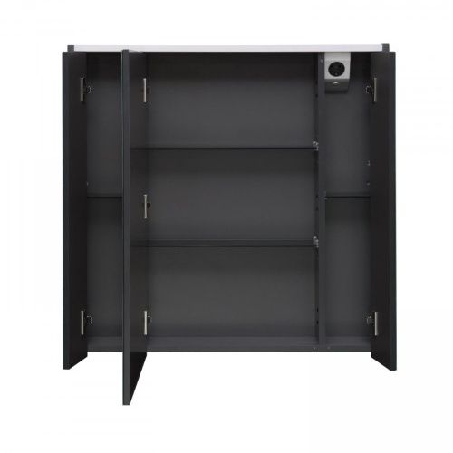 Зеркало-шкаф Roca Ronda ZRU9302970 80х80 подвесной цвет белый/серый - фото 2