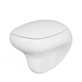 Чаша унитаза подвесная Ambassador Diamond 123T20001R цвет белый без сиденья каскадный смыв