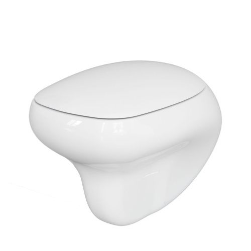 Чаша унитаза подвесная Ambassador Diamond 123T20001R цвет белый без сиденья каскадный смыв