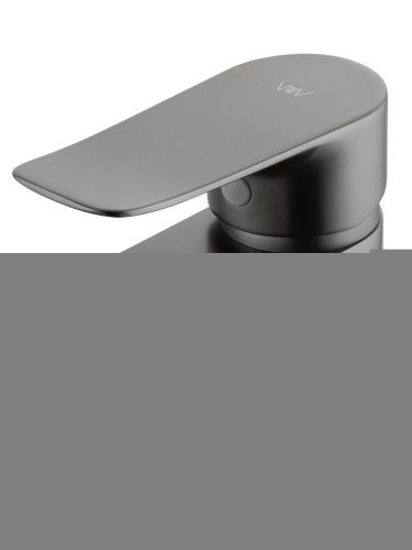 Смеситель Wonzon & Woghand WW-A40222-BGG на раковину серый - фото 4