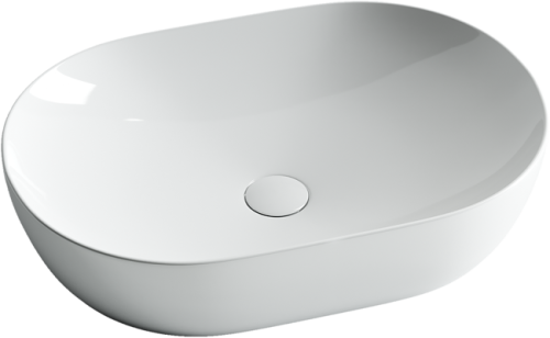 Раковина из сантехнического фарфора Ceramica Nova ELEMENT CN5009 60х40 накладная цвет белый без отверстий под смеситель - фото 2