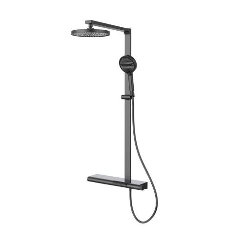 Душевая стойка Vincea Aspire VSFS-4AS1GM настенная цвет вороненая сталь - фото 2