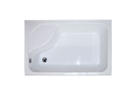 Душевой уголок Royal Bath BP RB8120BP-T-L 120х80 стекло рифленое профиль белый с поддоном