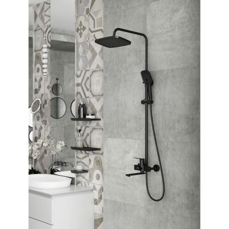 Душевая стойка Splenka S40.24.06 настенная цвет черный