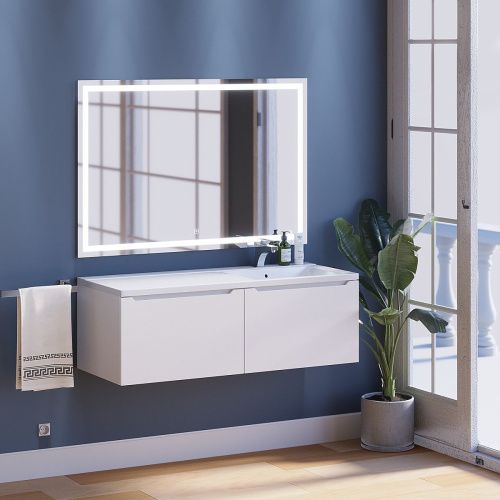 Тумба под раковину Uperwood Tanos 291020262 120х50 подвесная цвет белый - фото 2