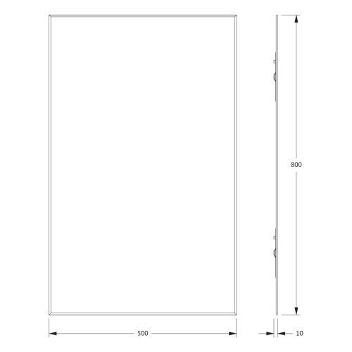 Зеркало Evoform Standard BY 0218 50х80 подвесное - фото 2