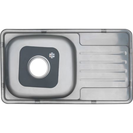 Кухонная мойка Melana 221 t (*10) 75х40 цвет хром поверхность полированная