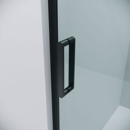 Душевой уголок Grossman Classic 120.K33.04.1680.21.00 160х80 стекло прозрачное профиль черный без поддона