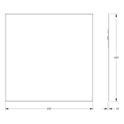 Зеркало Evoform Standard BY 0210 60х60 подвесное - фото 2