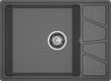 Кухонная мойка Granfest Vertex V-680L графит 70х50 цвет серый поверхность матовая