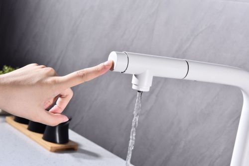 Смеситель для кухни Paulmark VIPER Vi213105-WH на мойку белый - фото 5