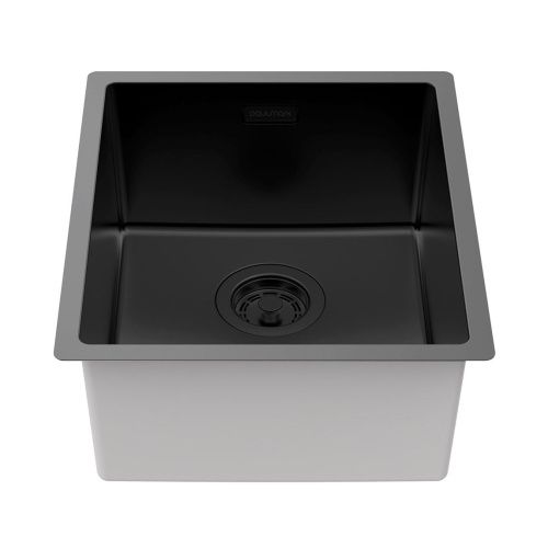 Кухонная мойка Paulmark LASSAN 38 UNI LA38-MBN 40х35 цвет черный поверхность матовая - фото 2