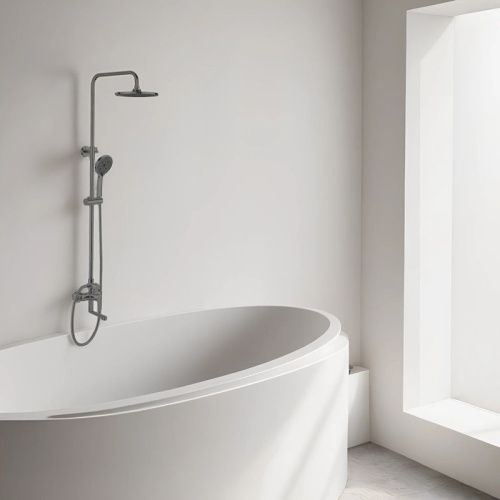 Душевая стойка Esko ST205LGGM настенная цвет оружейная сталь - фото 4