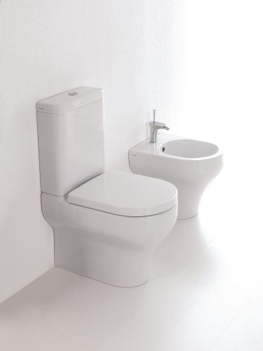 Чаша унитаза напольная Olympia Clear CLE130301 цвет белый без сиденья и без бачка безободковая - фото 3