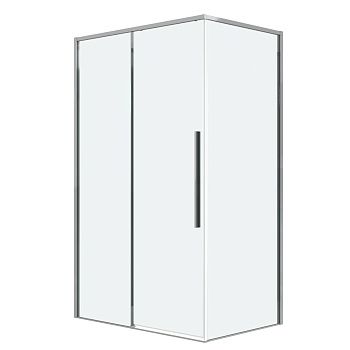 Душевой уголок Grossman Galaxy 120.K33.01.1480.10.00 140х80 стекло прозрачное профиль хром без поддона