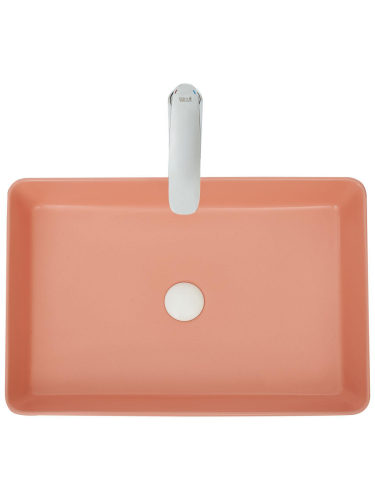 Раковина из сантехнического фаянса WeltWasser WW SK 10000004510 40 см накладная цвет розовый - фото 3