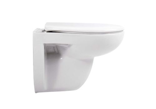 Унитаз подвесной Aquatek КАИР AQ1170-00 белый с сиденьем микролифт безободковый смыв торнадо - фото 4