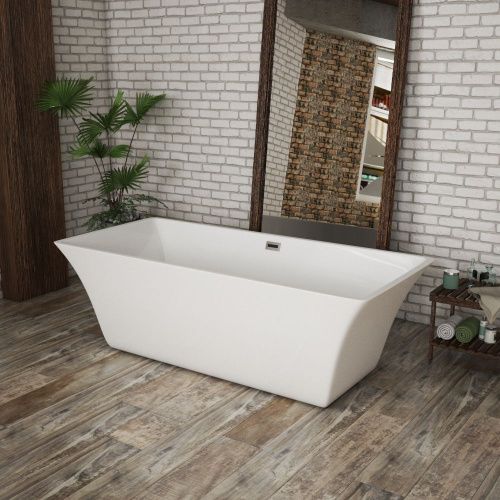 Ванна акриловая Grossman Cristal GR-1901 180х80 отдельностоящая прямоугольная с ножками - фото 2