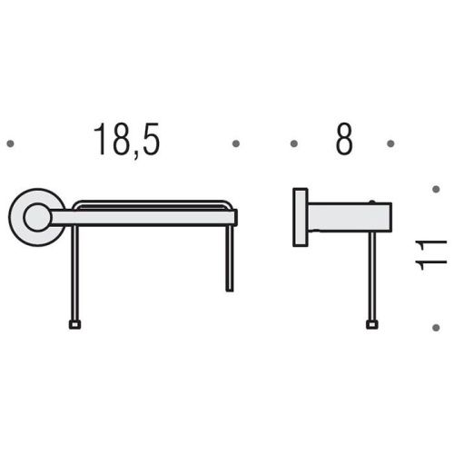 Бумагодержатель Colombo Plus W4908D.CR - фото 2