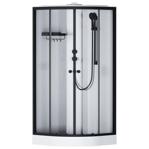 Душевая кабина Am.Pm X-Joy W94C-401-090BT 90х90 четверть круга без крыши ориентация универсальная - фото 2