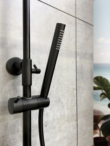 Душевая стойка AltroBagno Metropoli AltroBagnoMetropoli030422NeOp настенная цвет черный - фото 4