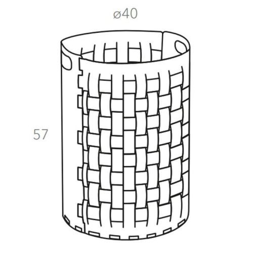 Корзина для белья ADJ Dubai 57500 - фото 2