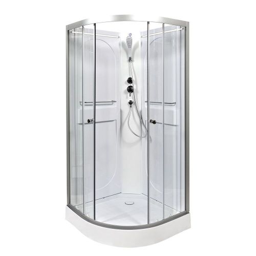 Душевая кабина AvaCan L608NLED 80х80 четверть круга без крыши ориентация универсальная - фото 4