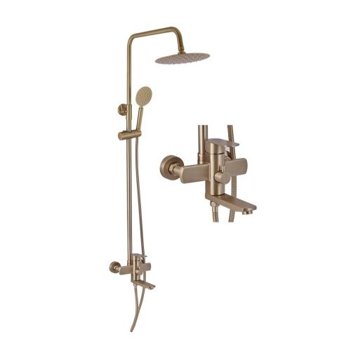 Душевая стойка Fashun A52401-21 настенная цвет бронза - фото 4